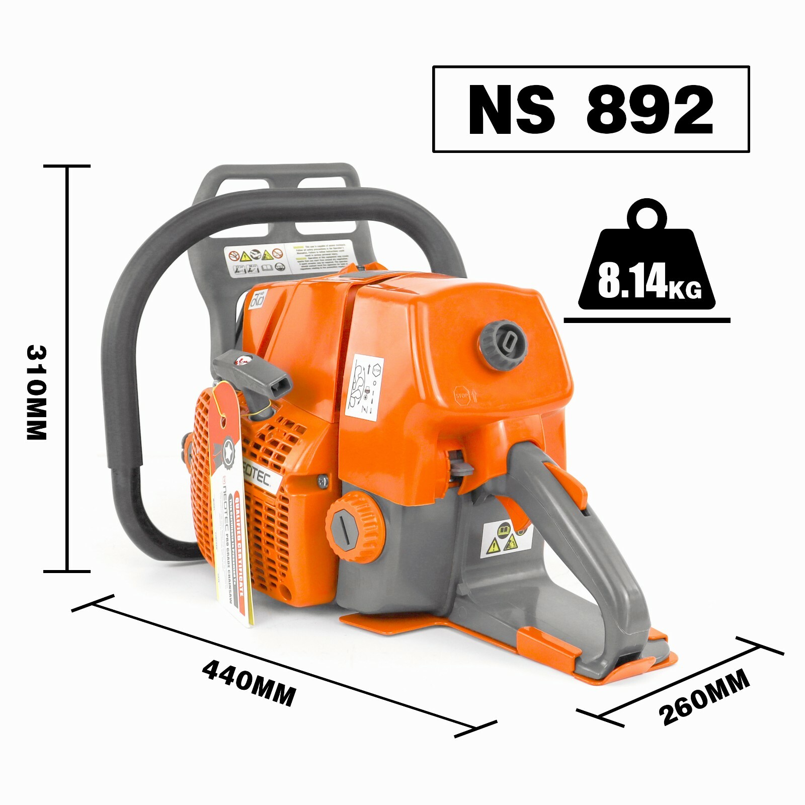 92cc Gasoline Chain Saw Power Head Compatible with MS 660 066 G660 without Bar