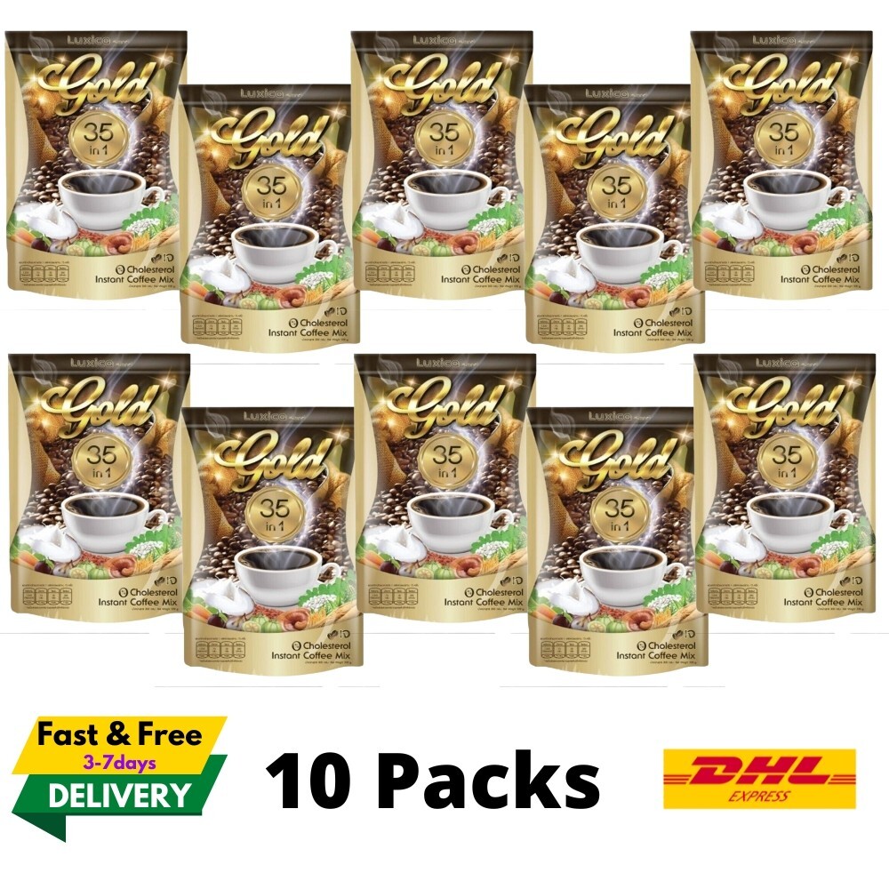 10x Luxica Herbal Coffee 35in1 Multivitamin Natural Antioxidant Fat Free