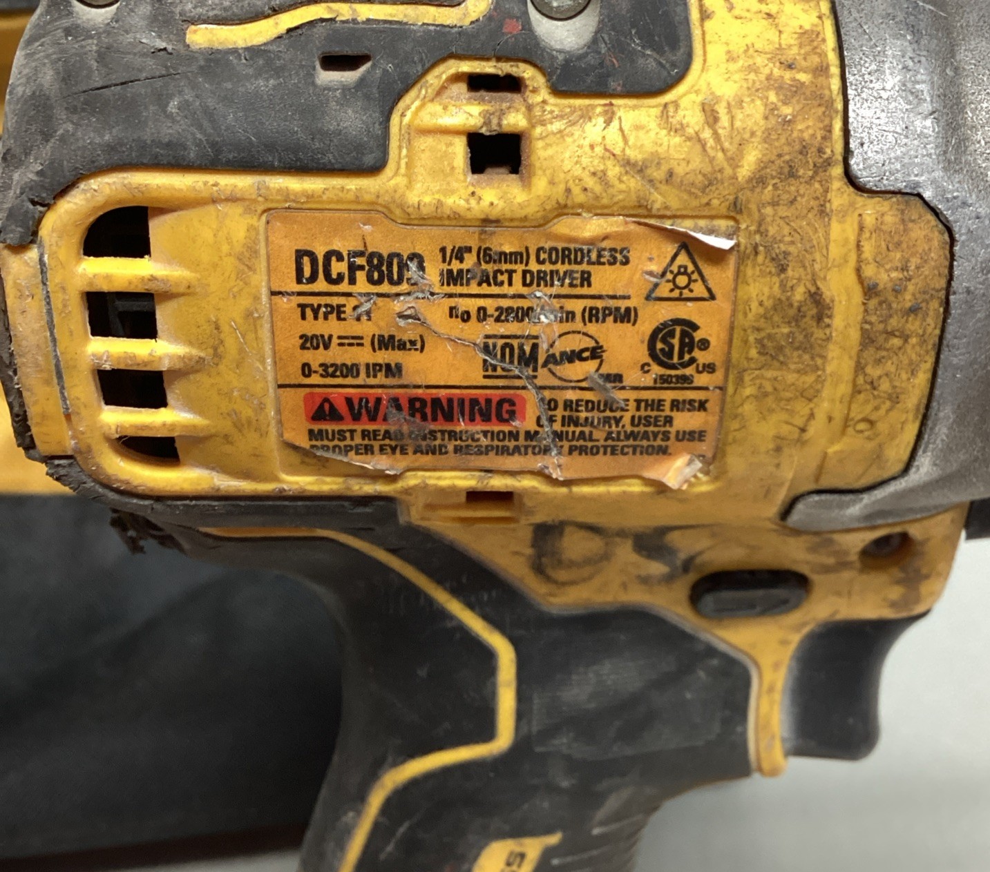 DeWalt DCF887 & DCF809 20V 1/4” Cordless Impact Driver W/Battery & Bag