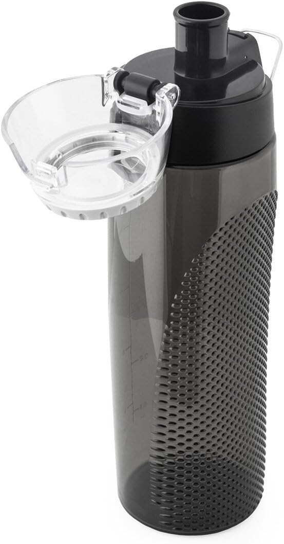 Thermos Intak 24 Oz Blue Hydration Bottle, Rotating Intake Meter, SMOKE, NEW