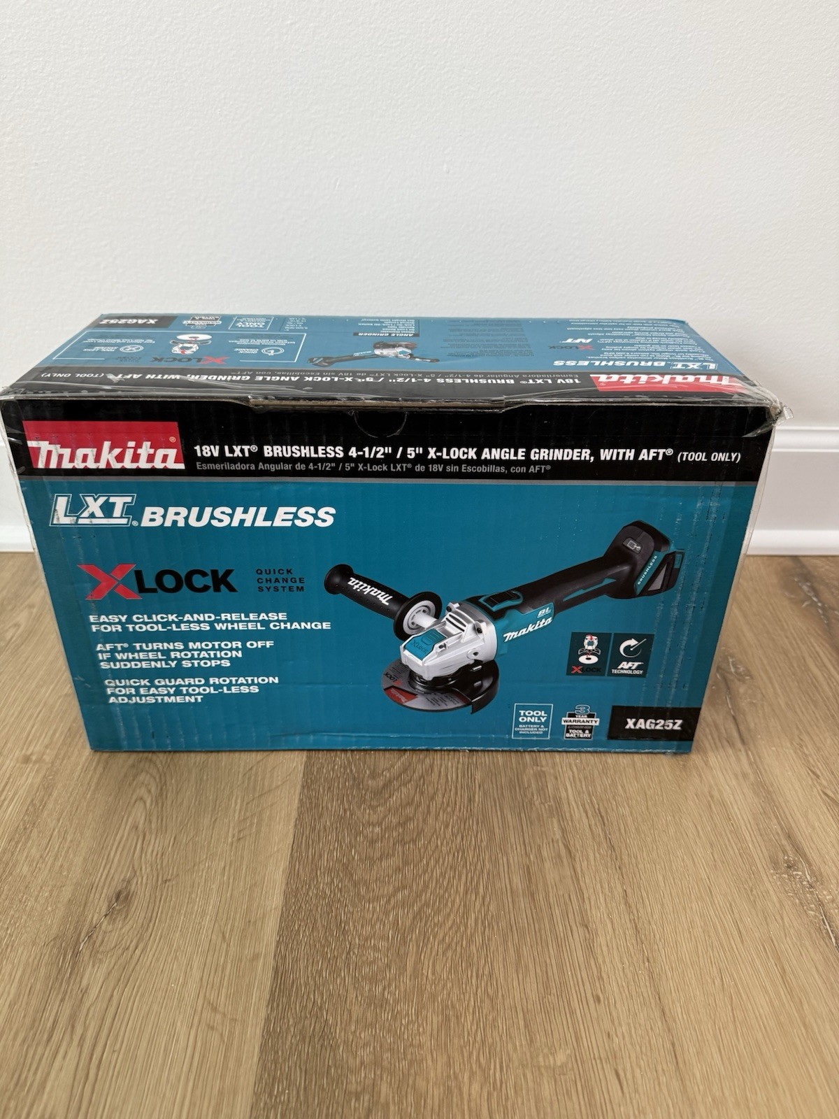 Makita 18V 4.5”/5” LXT Brushless X Lock Angle Grinder w/ AFT – Tool Only
