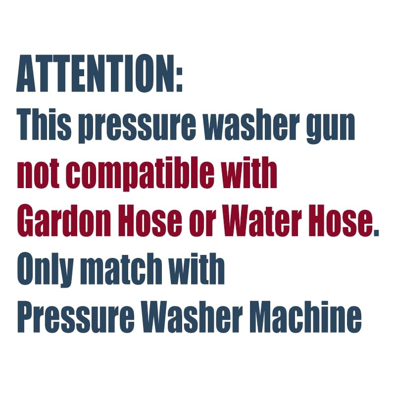 5000PSI Swivel Short Pressure Washer Gun 3/8 Plug M2214mm M2215mm Wand