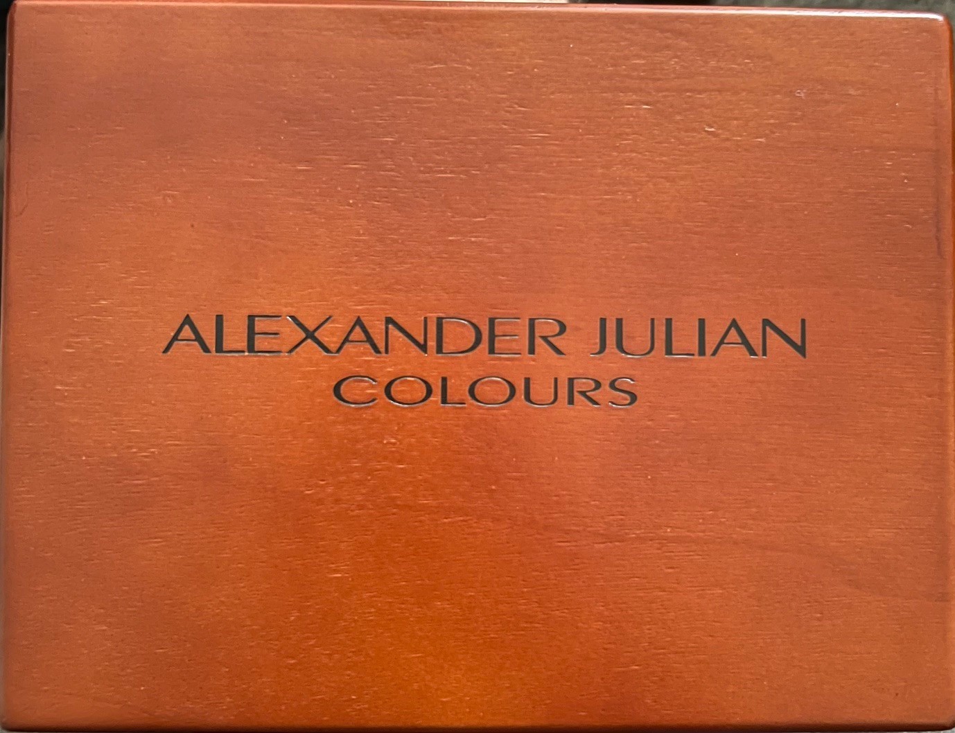 Alexander Julian Metal Flask Two Shot Glass Wood Valet Box New
