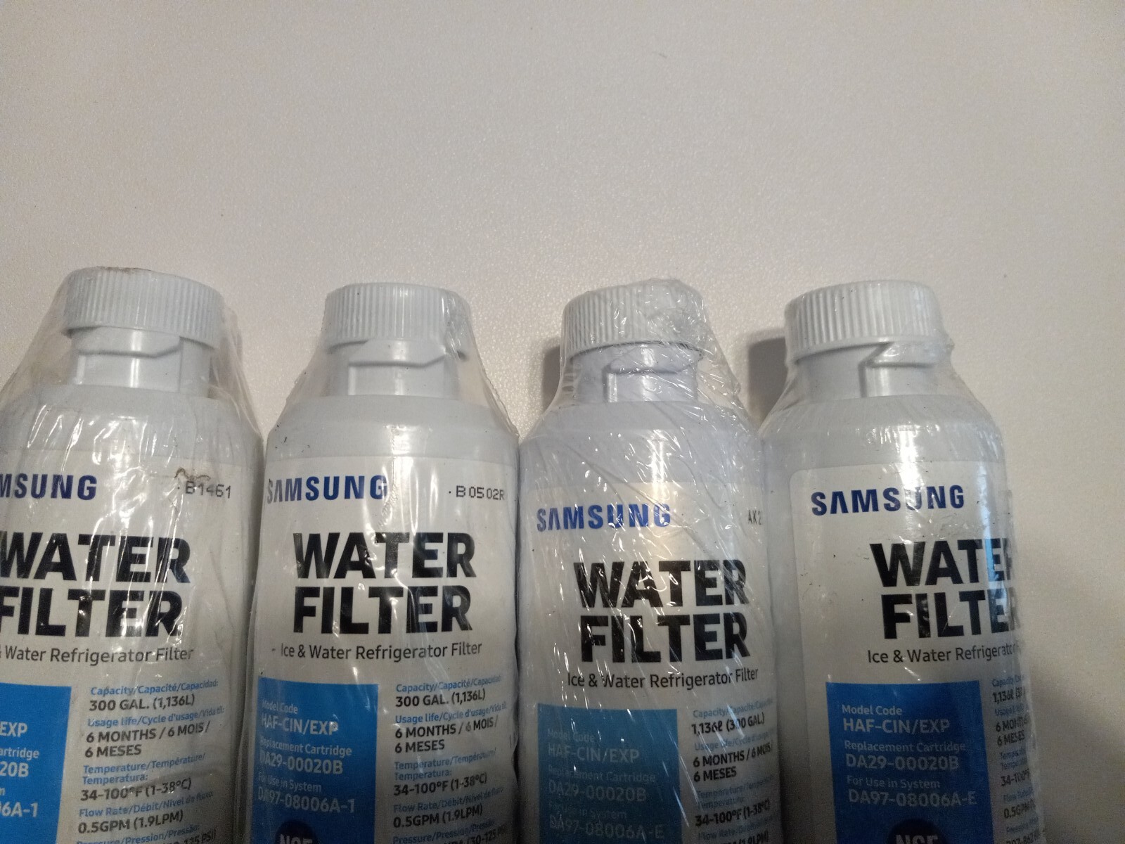 Samsung Replacement Refrigerator Water Filters DA29-00020B Lot Of 4(3 w/o Boxes)