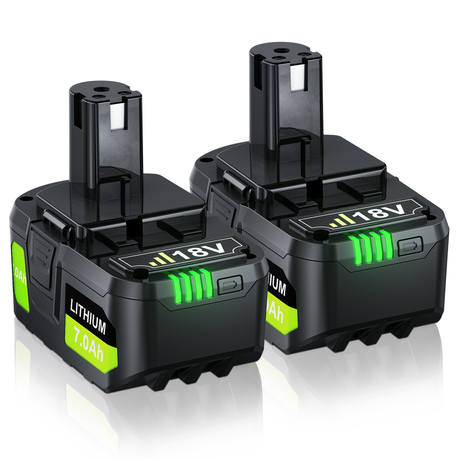 For Ryobi 18V ONE Battery PBP005 P193 PBP007 RB18L50 P108 7.0Ah Lithium Battery