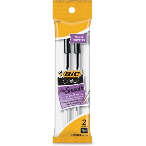 Bic Cristal Xtra Smooth Medium Point (1.0mm) 2 Count Ink Pens Pick Your Color!