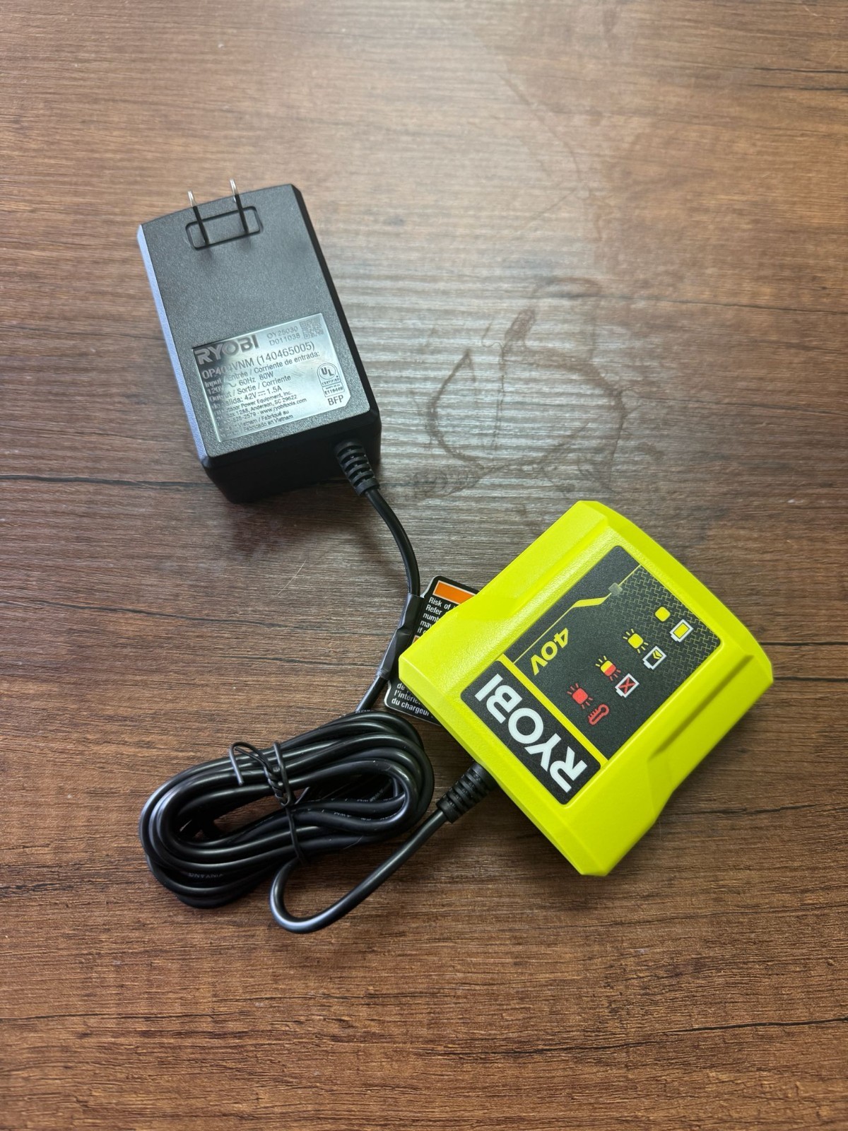 RYOBI OP404VNM 40V 40 Volt Lithium Ion Compact SLIM Battery Charger