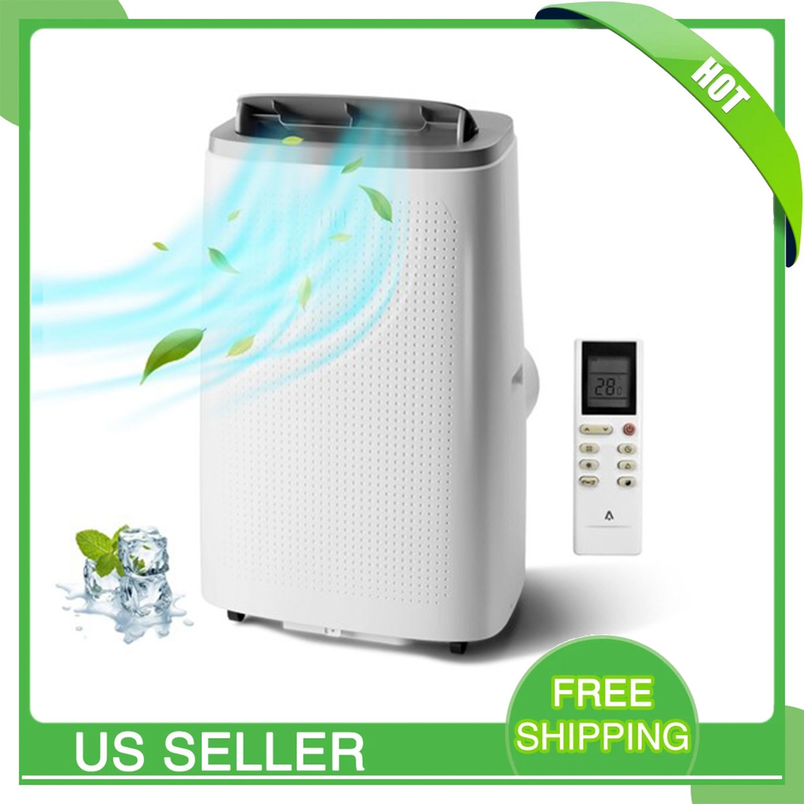 14000 BTU Portable Mobile Air Conditioner 3-in-1 AC Unit Cools up to 750 Sq Ft