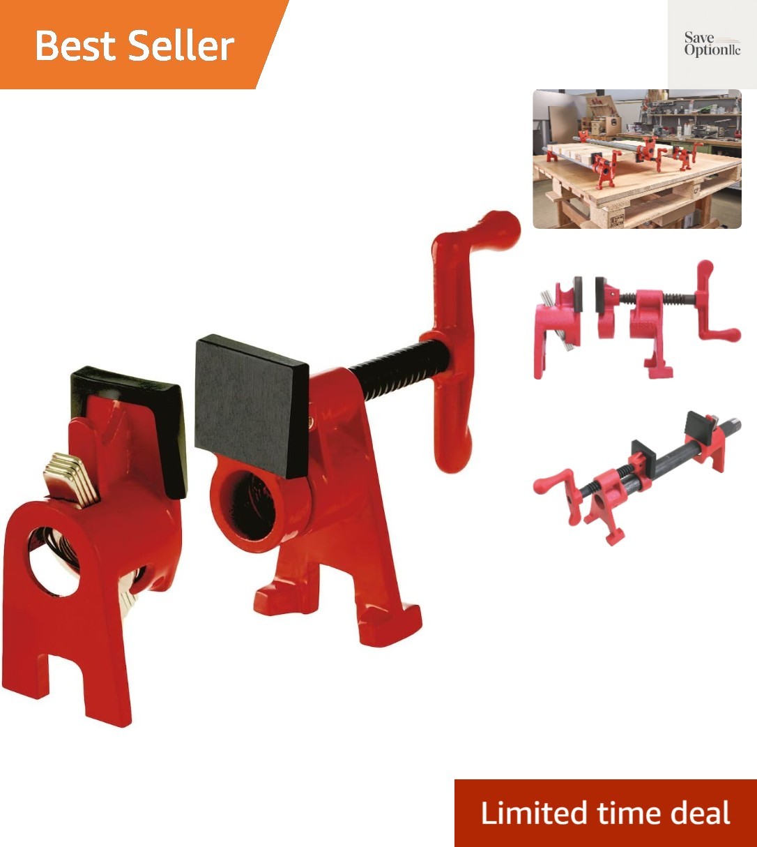 BPC-H34, 3/4-In. H Style Pipe Clamps – Incredibly Versatile, Easy To Assemble…