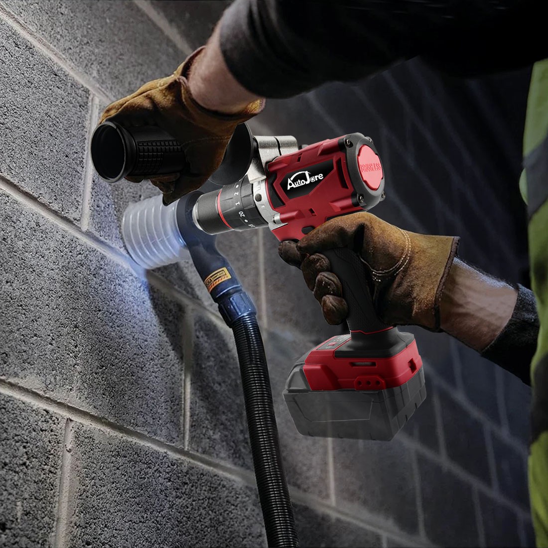 1/2″ Cordless Hammer Drill/Driver Brushless For Milwaukee 18V Battery 2-Speed