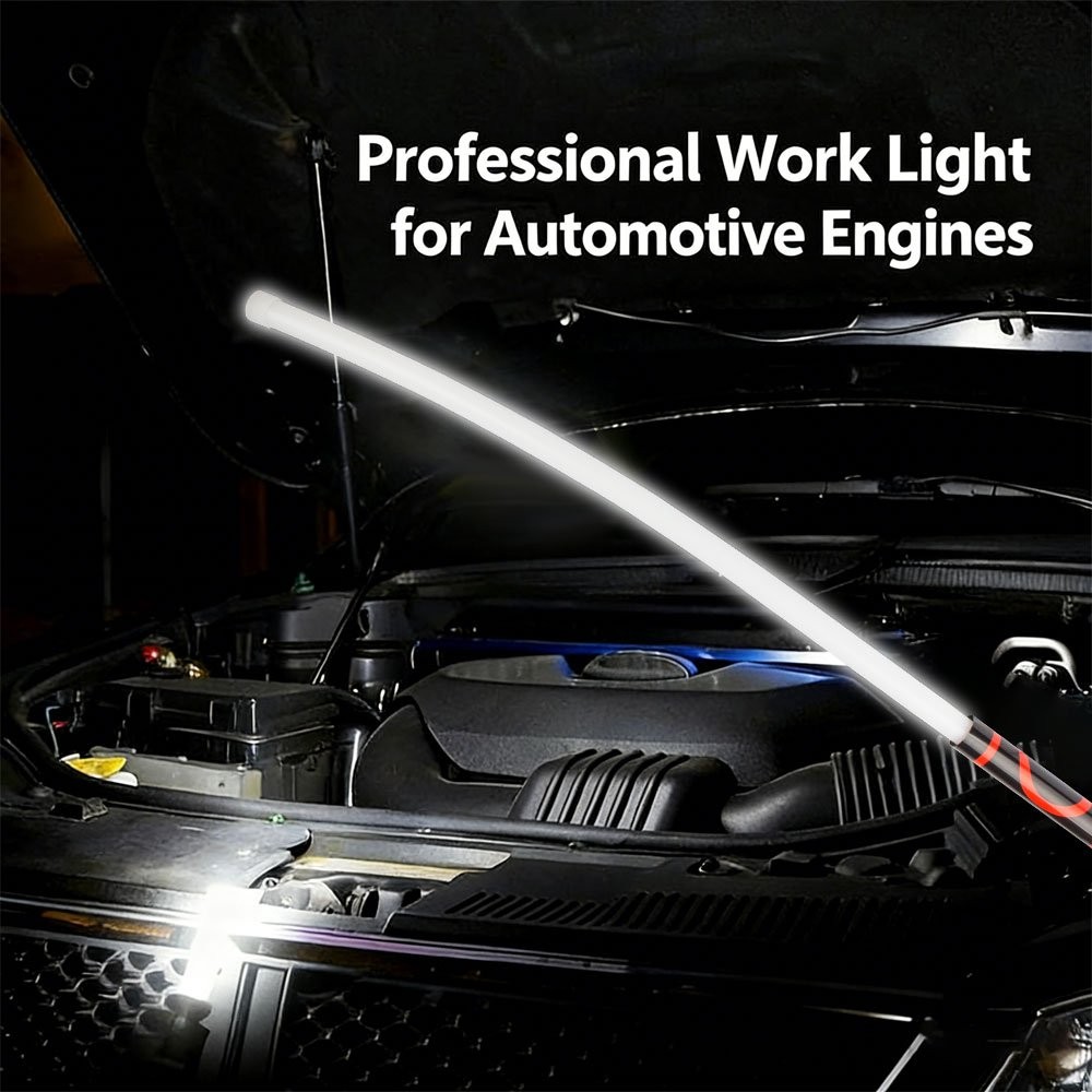 Flexible LED Flashlight Stick Bendable Work Light Mechanic Car Repair Inspection