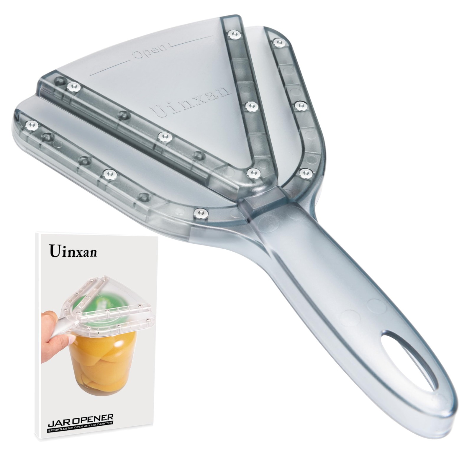 Uinxan Jar Opener for Weak Hands & Seniors with Arthritis – small, Blue