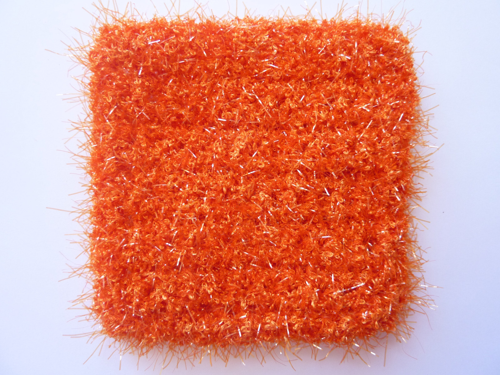 6 Rough Square Multicolor Dish Pot Scrubber Scrubby Scrubbie Handmade 69