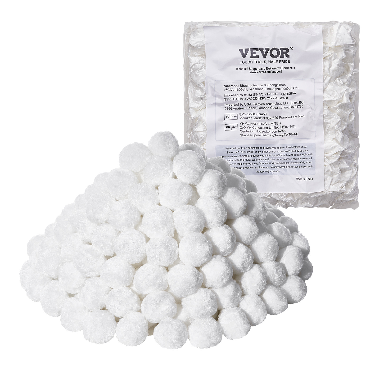 VEVOR Pool Filter Balls for Sand Filter Pump 3.5 lbs Reusable for Swimming Pool