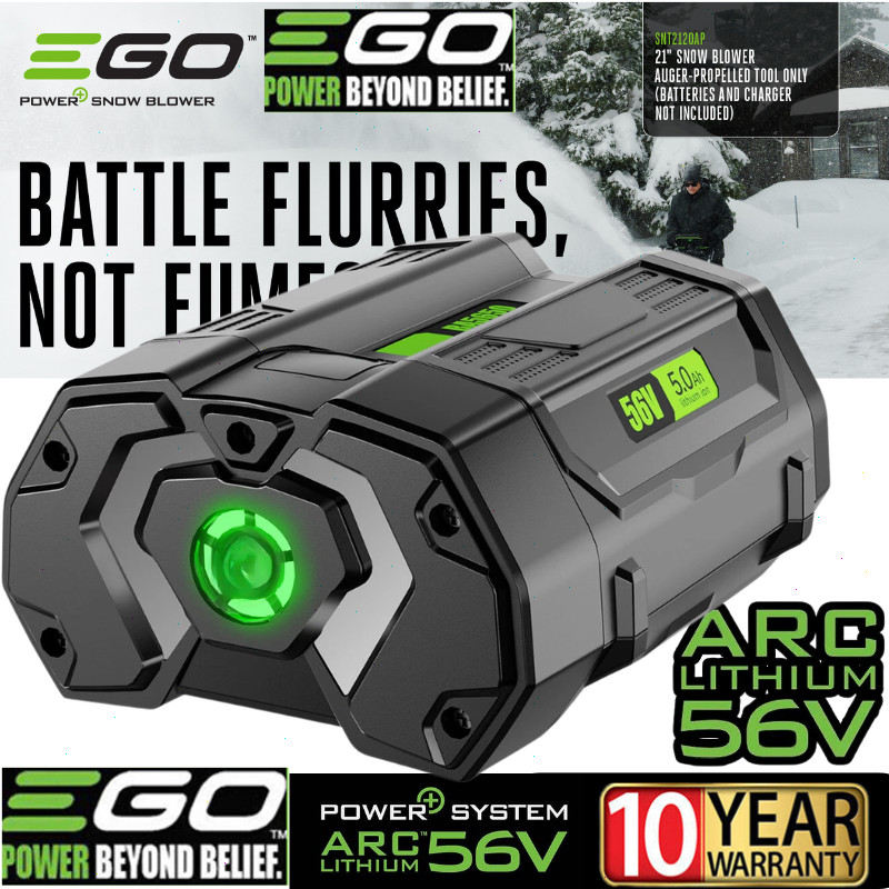 upgrade ARC EGO POWER+ BA2800T 56V 5.0 Ah Lithium-ion Battery/Fuel Gauge NEW