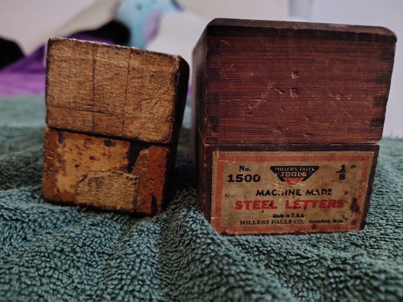 Vintage Miller’s Falls Tools Stamp Works Steel Letters and numbers 1/8″ 3.2mm