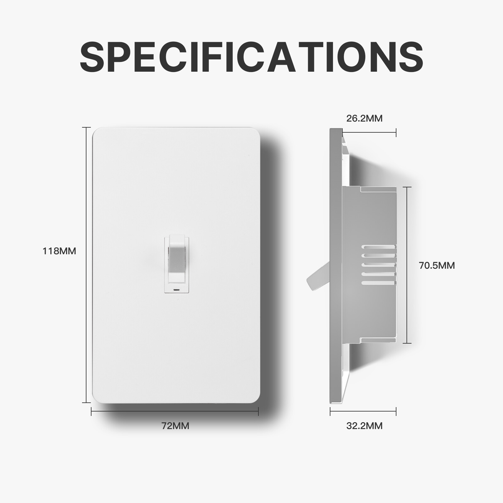 MOES WiFi Smart Toggle Switch 3-Way Wall Light Switch Alexa Google APP Timer