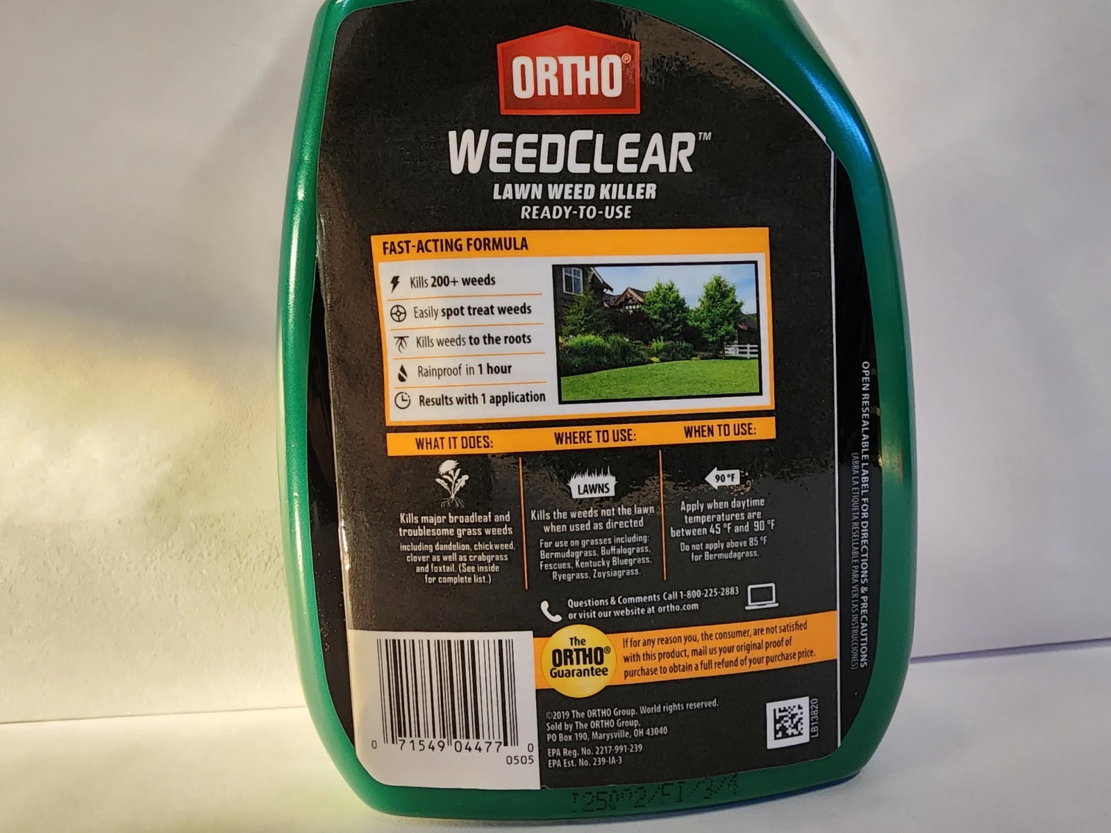 Ortho WeedClear 24oz RTU Lawn Weed Killer Fast Acting Rainproof 1 Hr