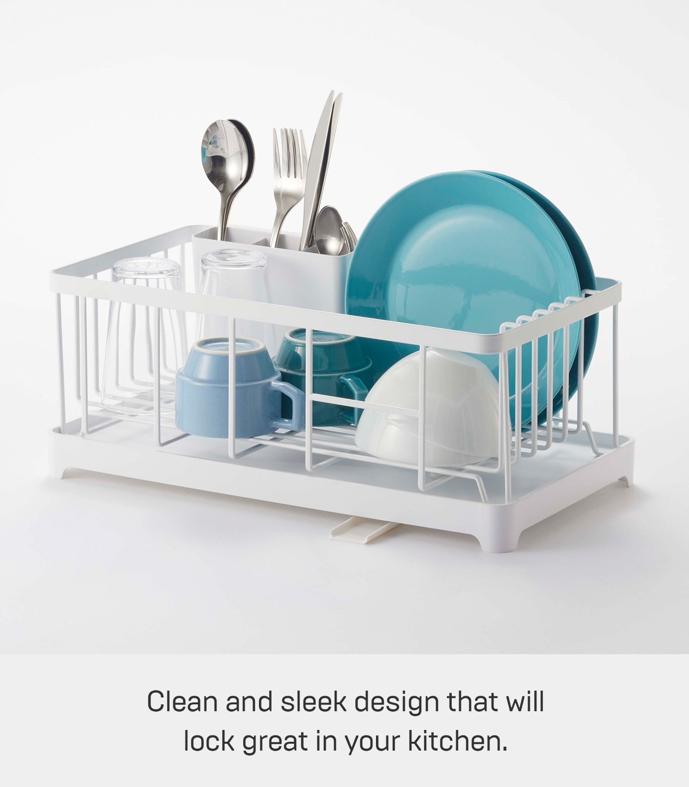 Yamazaki Home TOWER Dish Drainer Rack Space Saving Slim