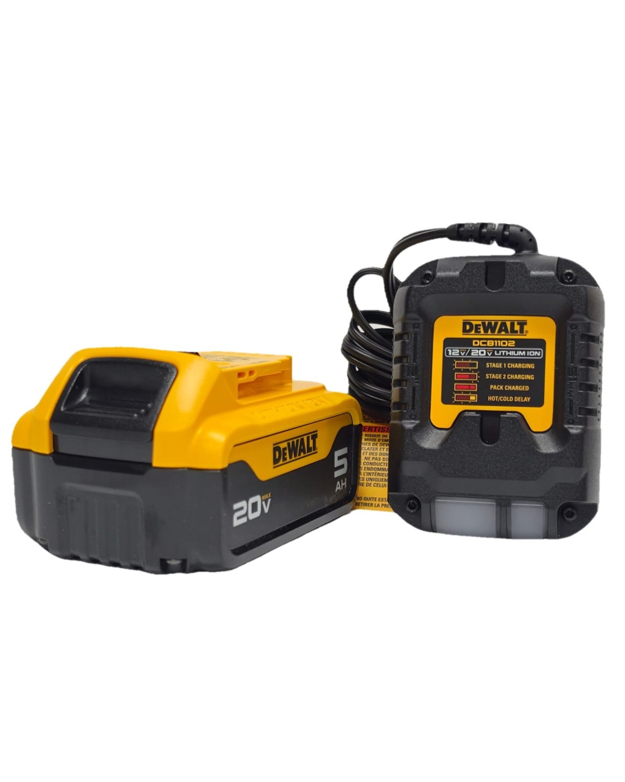 Dewalt 20V 5Ah Battery & Charger KIT (DCB205 W/ DCB1102)
