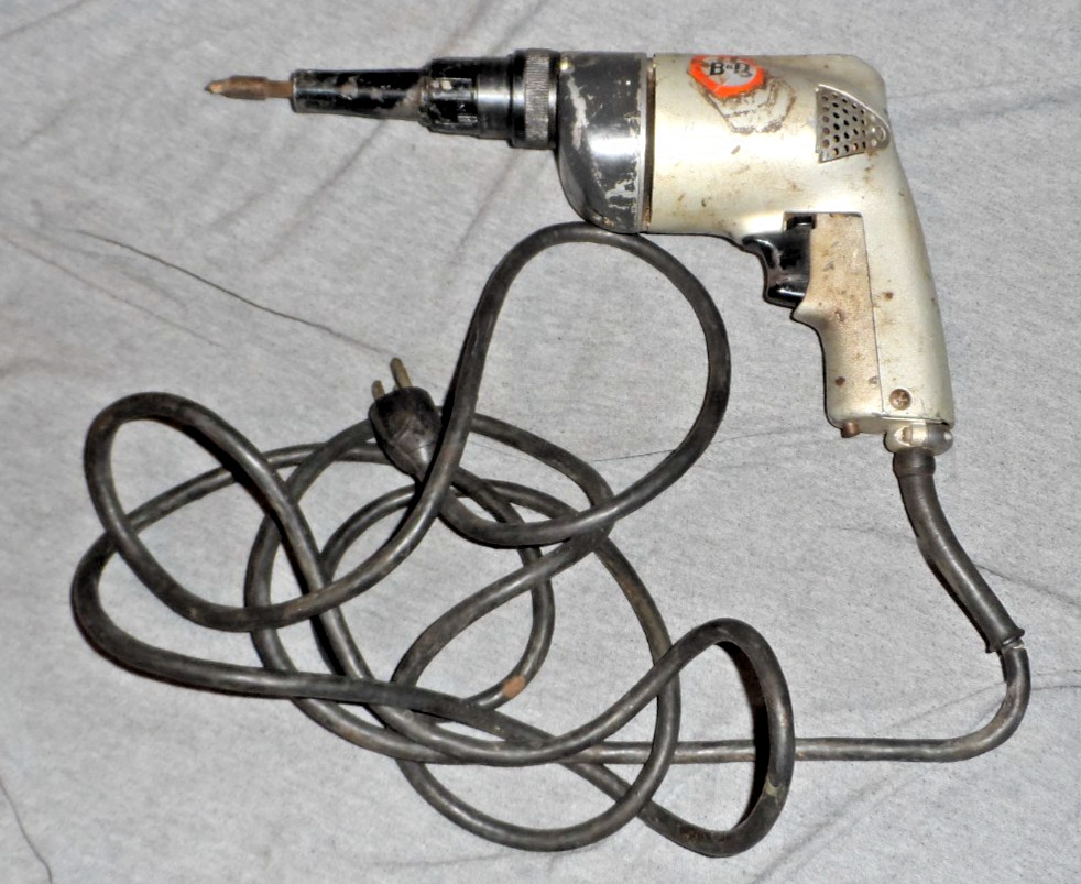 VINTAGE Black & Decker 2035 Drywall Scrugun Screw Gun 4000 RPM -TESTED-WORKING