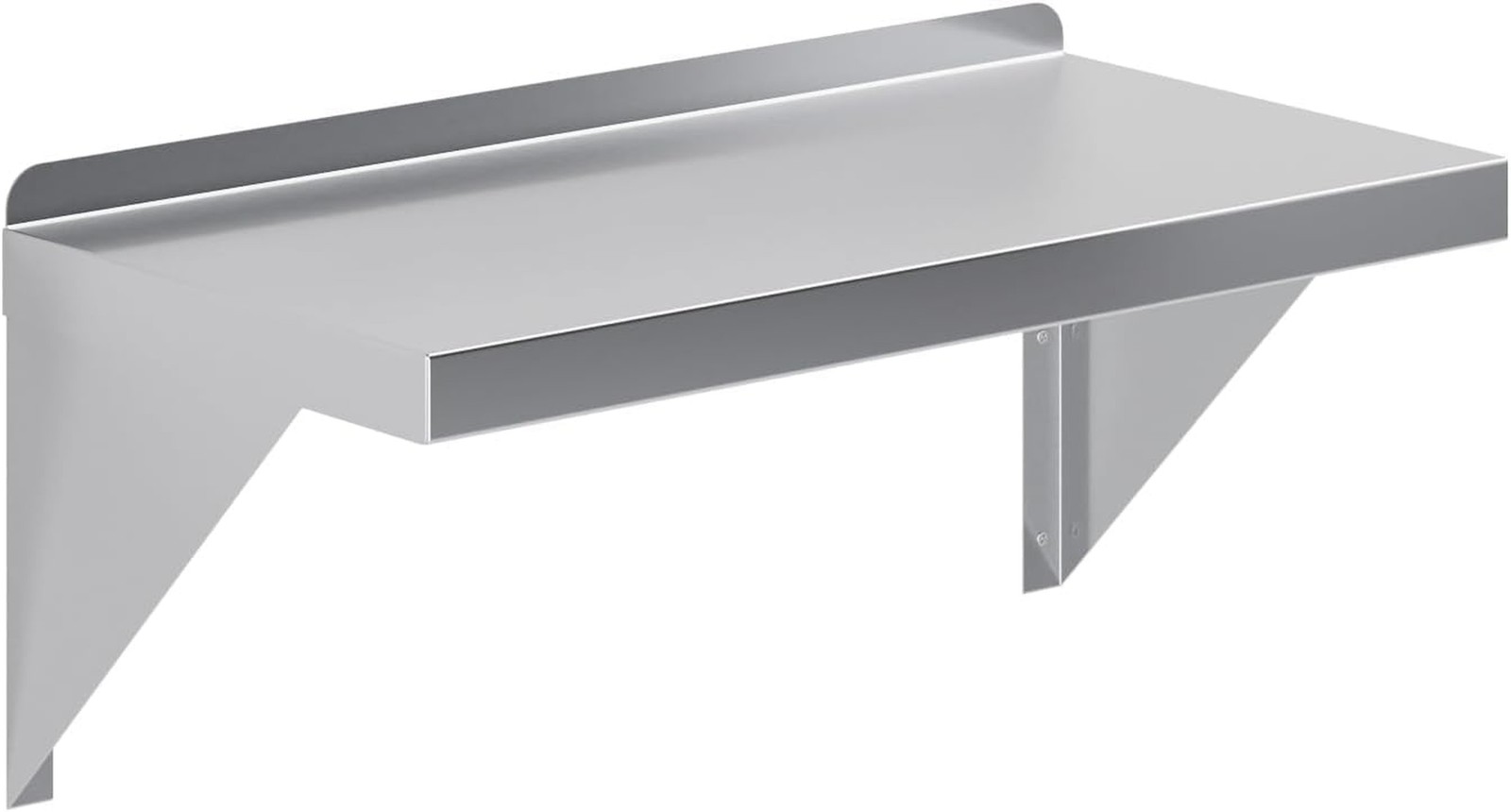 AmGood 06″ Width x 10″ Length | Stainless Steel Wall Shelf | Square Edge | Me…