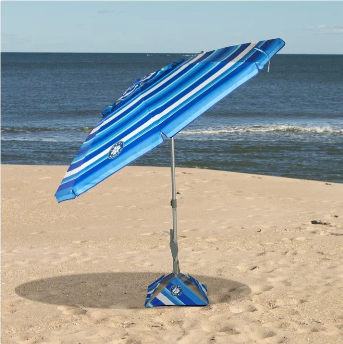 Tommy Bahama 7.5′ Beach Umbrella w/ Tilt Stripe