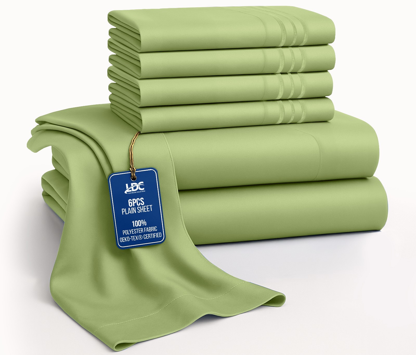 Bed Sheet Set 6 Piece Bedding Comfort Microfiber Deep Pocket 1800 Series Sheets