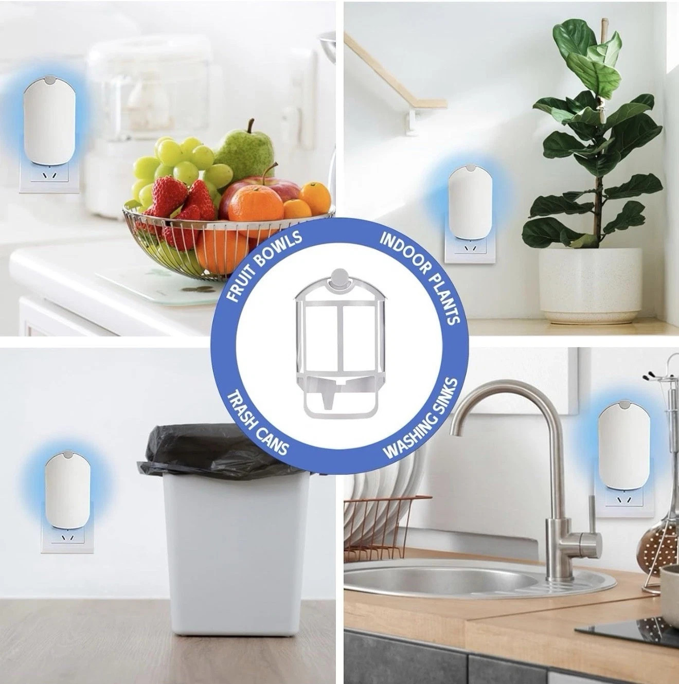 Fruit Fly Trap Glue Board Refills Compatible with Zevo Sticky Insert Cartridges