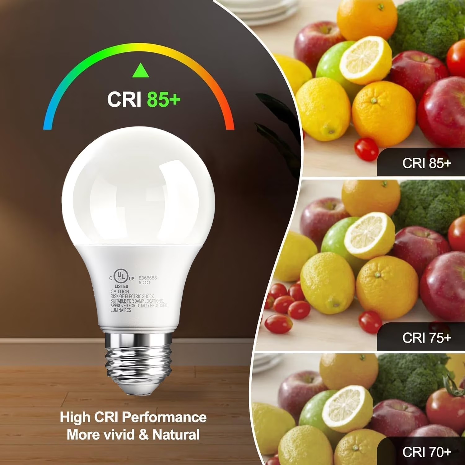 12Pack Regal LED A19, E26 Light Bulbs Daylight 9W (60W Equivalent) 800 Lumens