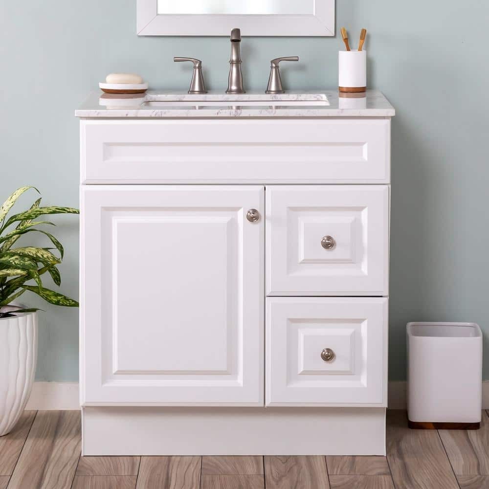 Glensford 30 in. W x 22 in. D x 34 in. H Freestanding Bath Vanity Cabinet
