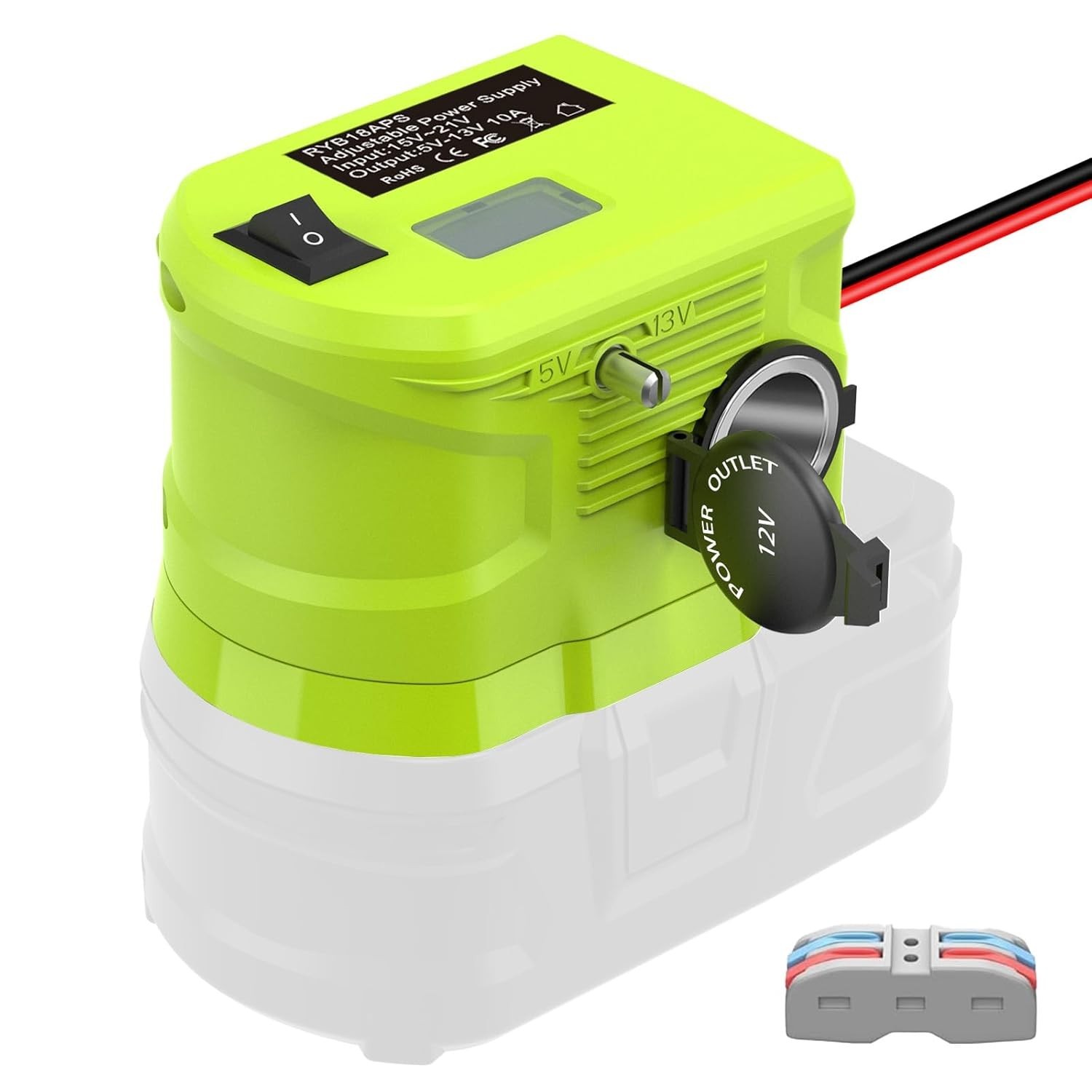 18V to 12v Step Down Converter for Ryobi Battery Voltage Reducer Transformer