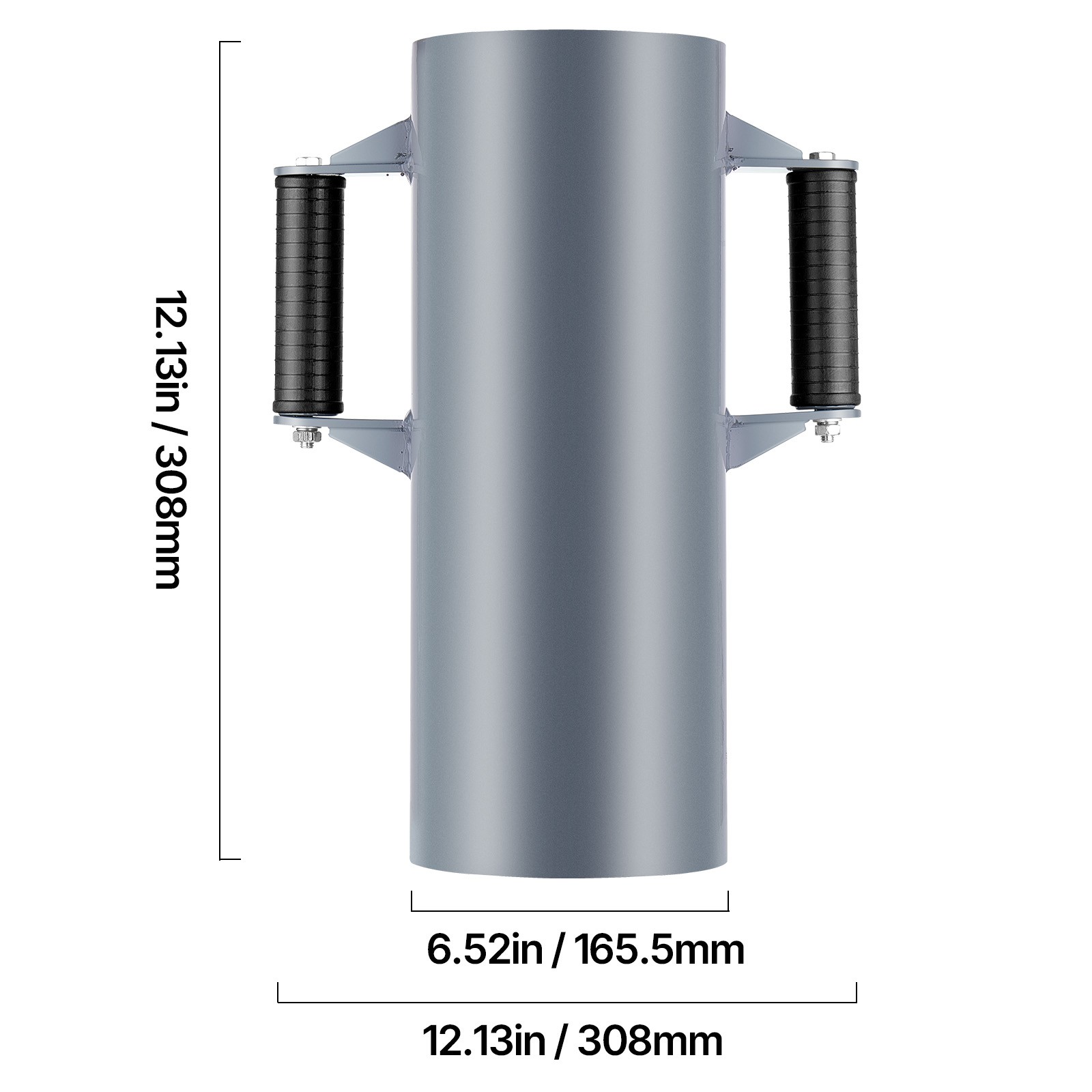 Uimoso Fence Post Driver with Handles 6.1 in Inner Diameter T Post Pole Pounder