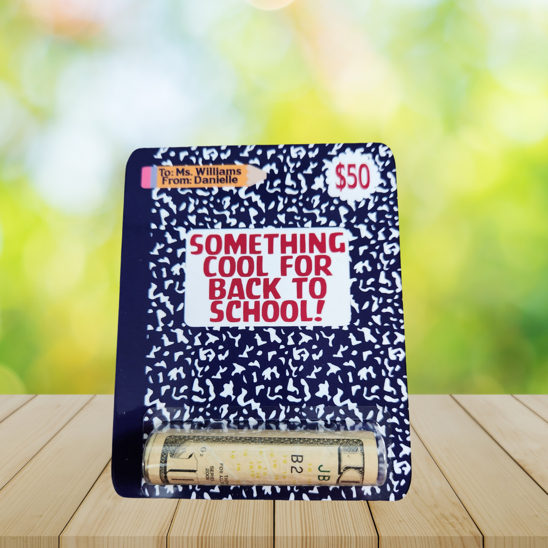Teacher Money Holder, Back to School Money Card, Teacher Gift, Gift for Teachers