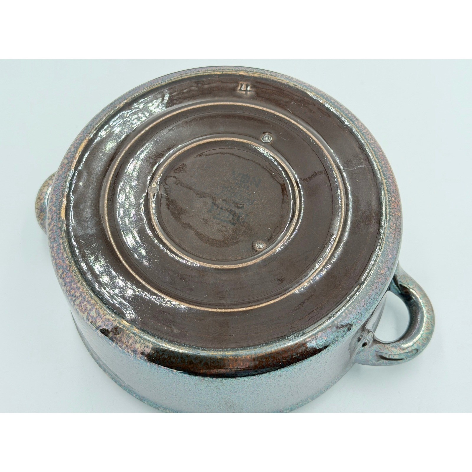 Rorstrand Peru Luster Glaze Lidded Casserole Sweden MCM