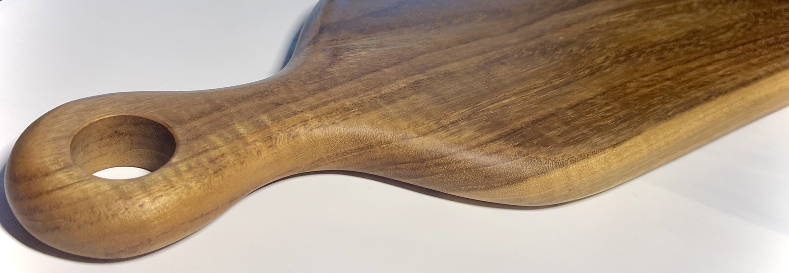Teak Wood – One Piece Solid Teak Wood Board for Cutting, Serving, W/ Long Handle