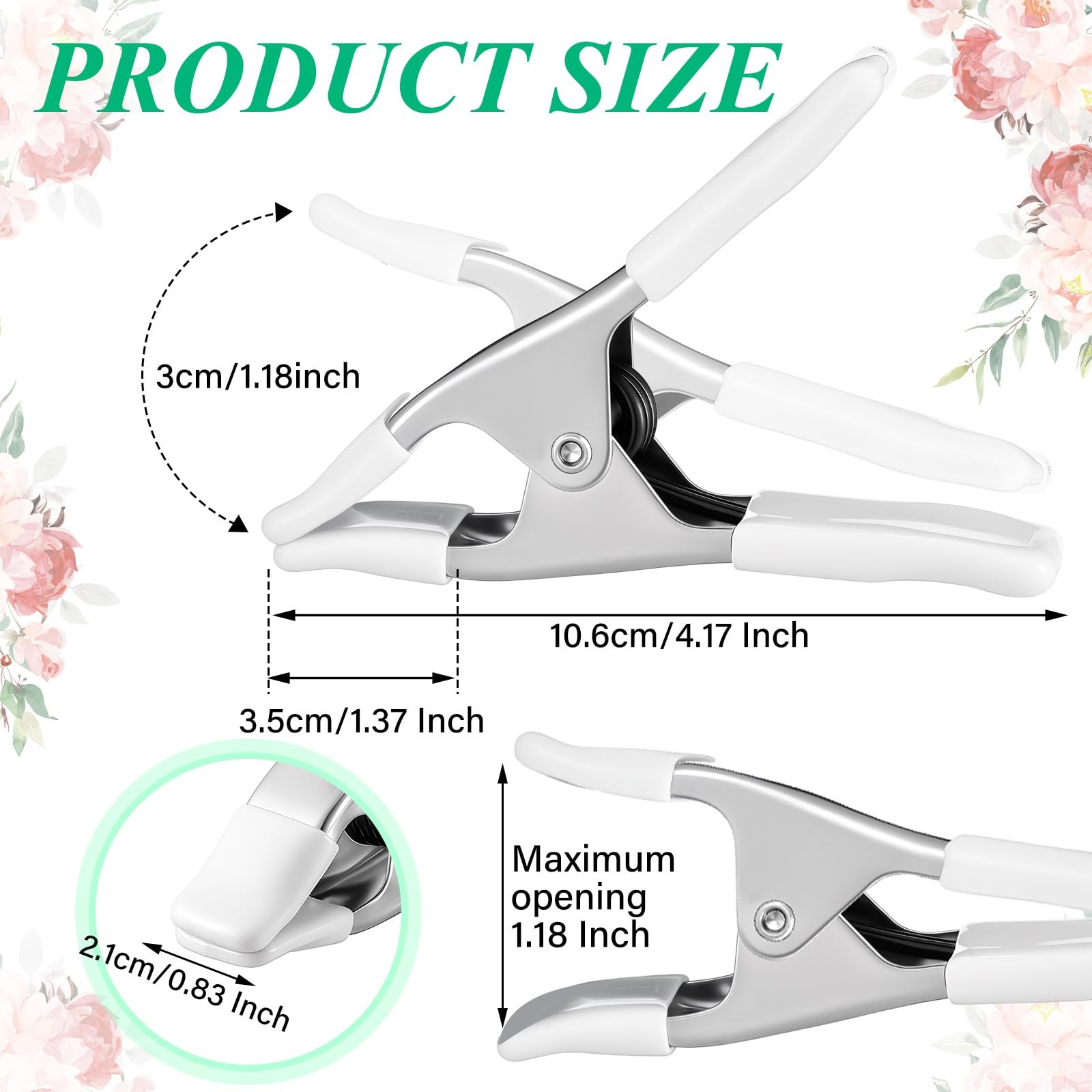 8 Pack 4.17 Inch Dress Clips Clothing Clamps for Fitting Bridal Seamstress Ma…