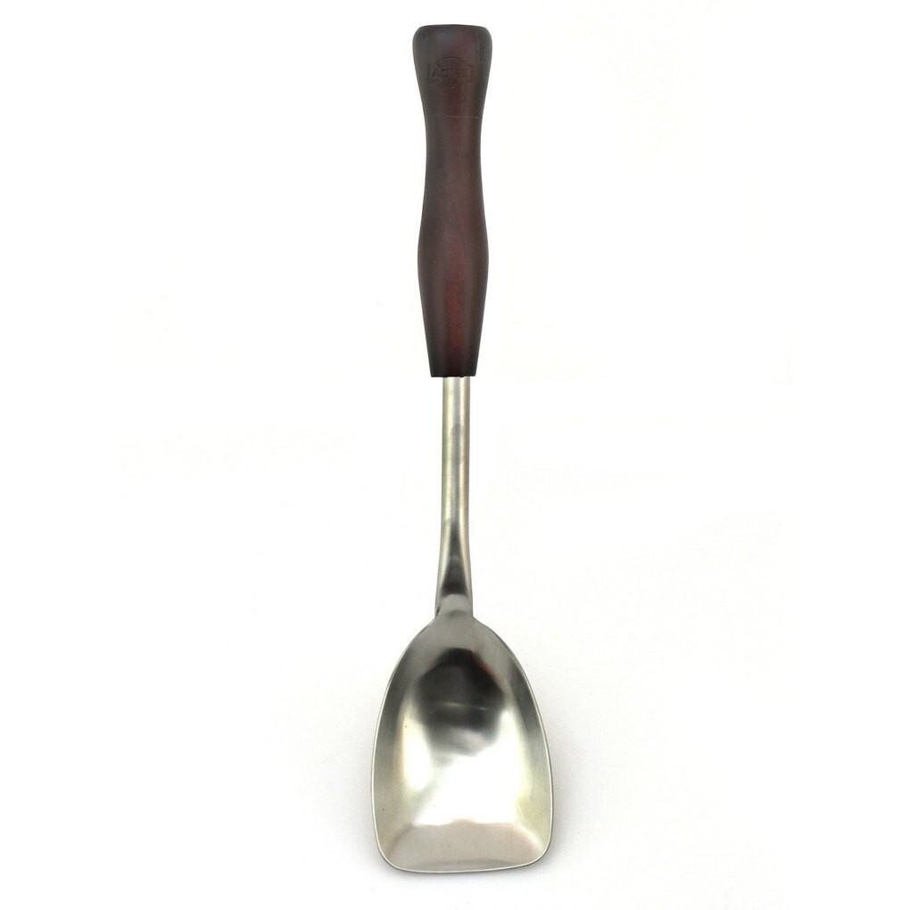 Acme Vintage Gear Stainless Steel Wood Handle Kitchen Serving Spoon, 15″ long