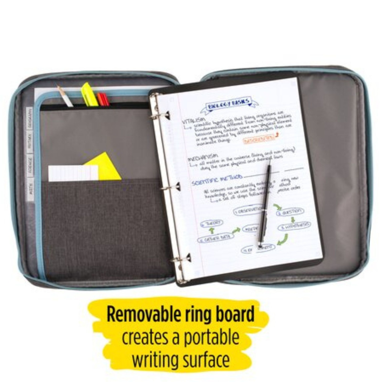 Five Star Carry-All Zipper Binder: 1 in. / 375 sheet capacity (Color May Vary)