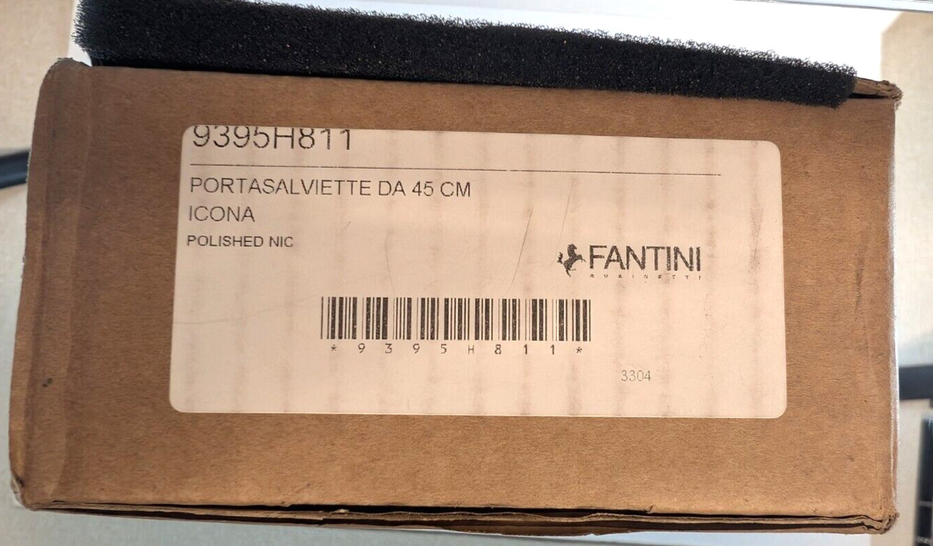 FANTINI RUBINETTI Polished Nickel 18″ Towel Bar 9395H811