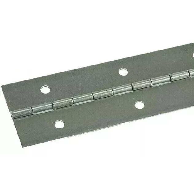Stainless Steel Piano Hinge 1-1/2 x 3′ Full Surface Continuous Non-removable Pin