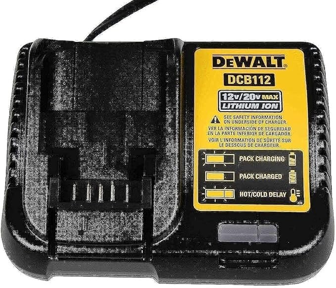 New Dewalt DCB112 12V & 20V Max Li-ion Battery Charger replaces DCB100 & DCB107