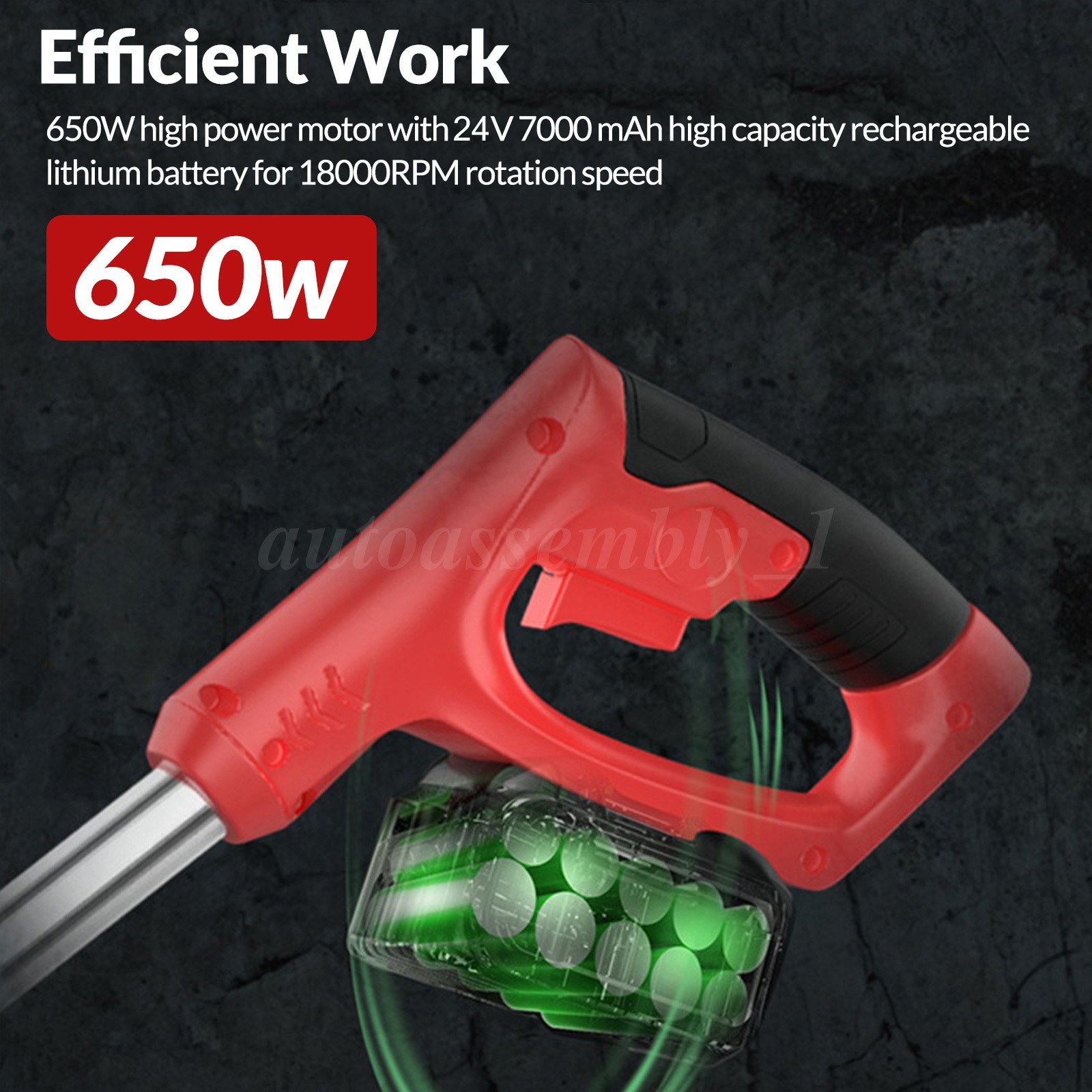 Cordless String Trimmer, Edger WeedWhacker Grass Eater Lawn Cutter 3.0ah Battery