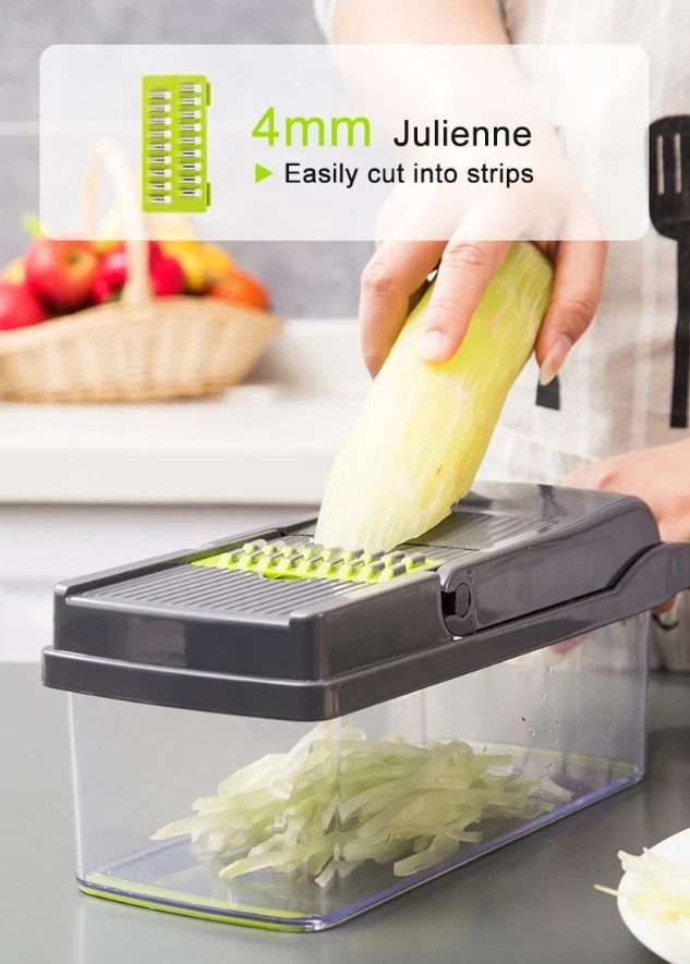16-In-1 Vegetable Fruit Chopper Cutter Food Onion Veggie Dicer Slicer Kitchen