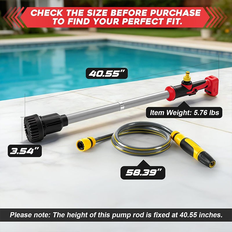 Brushless Cordless Stick Water Transfer Pump for Milwaukee Battery (No Battery)
