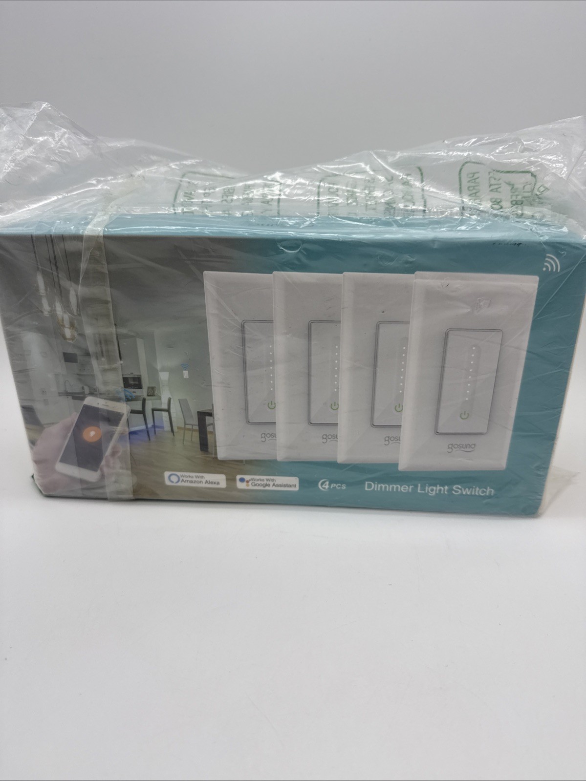 Gosund 4 Pack Smart Switch Wall Light WiFi Remote for Alexa & Google Control SW2