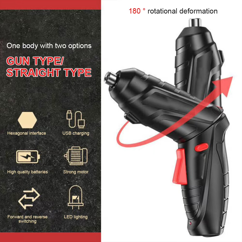 3.6V Electric Screwdriver Rechargeable Cordless Electric Drill Power Tool Set