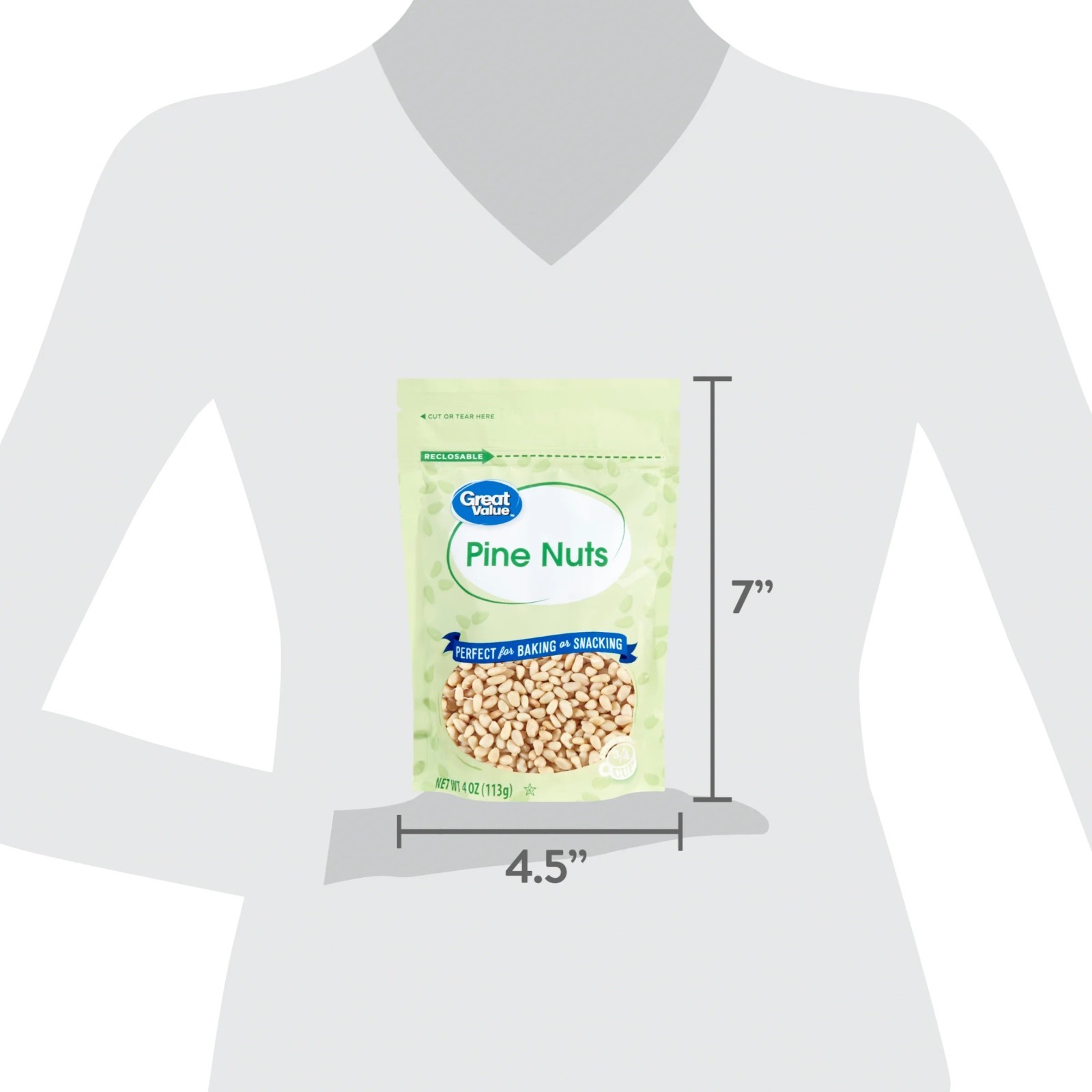 Great Value Pine Nuts, 4 oz