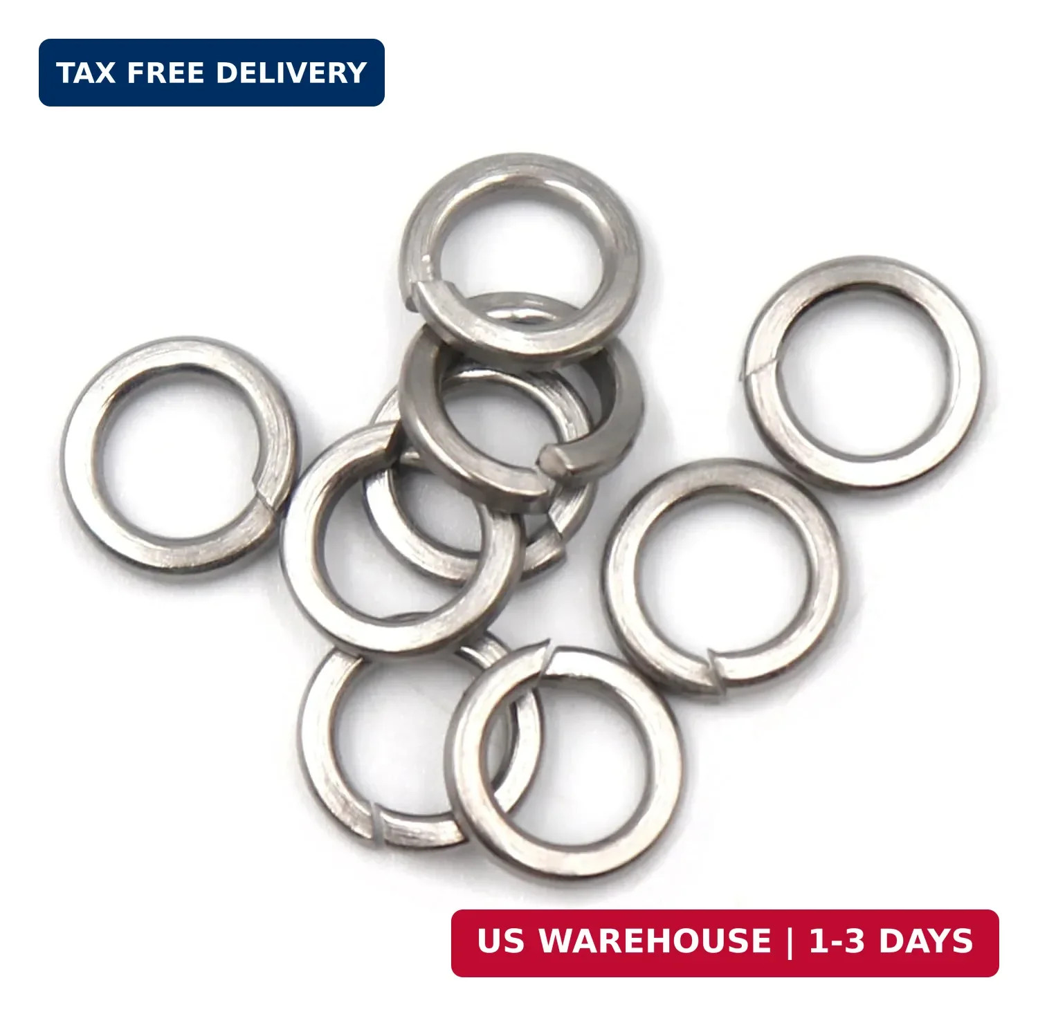 1100+ Pcs Spring Lock Washers Assortment Kit Stainless Steel Washer