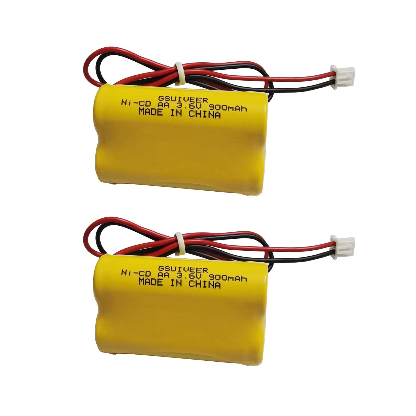3.6V 900mAh Ni-Cd Exit Sign Emergency Light Battery Pack Compatible Unitech 6